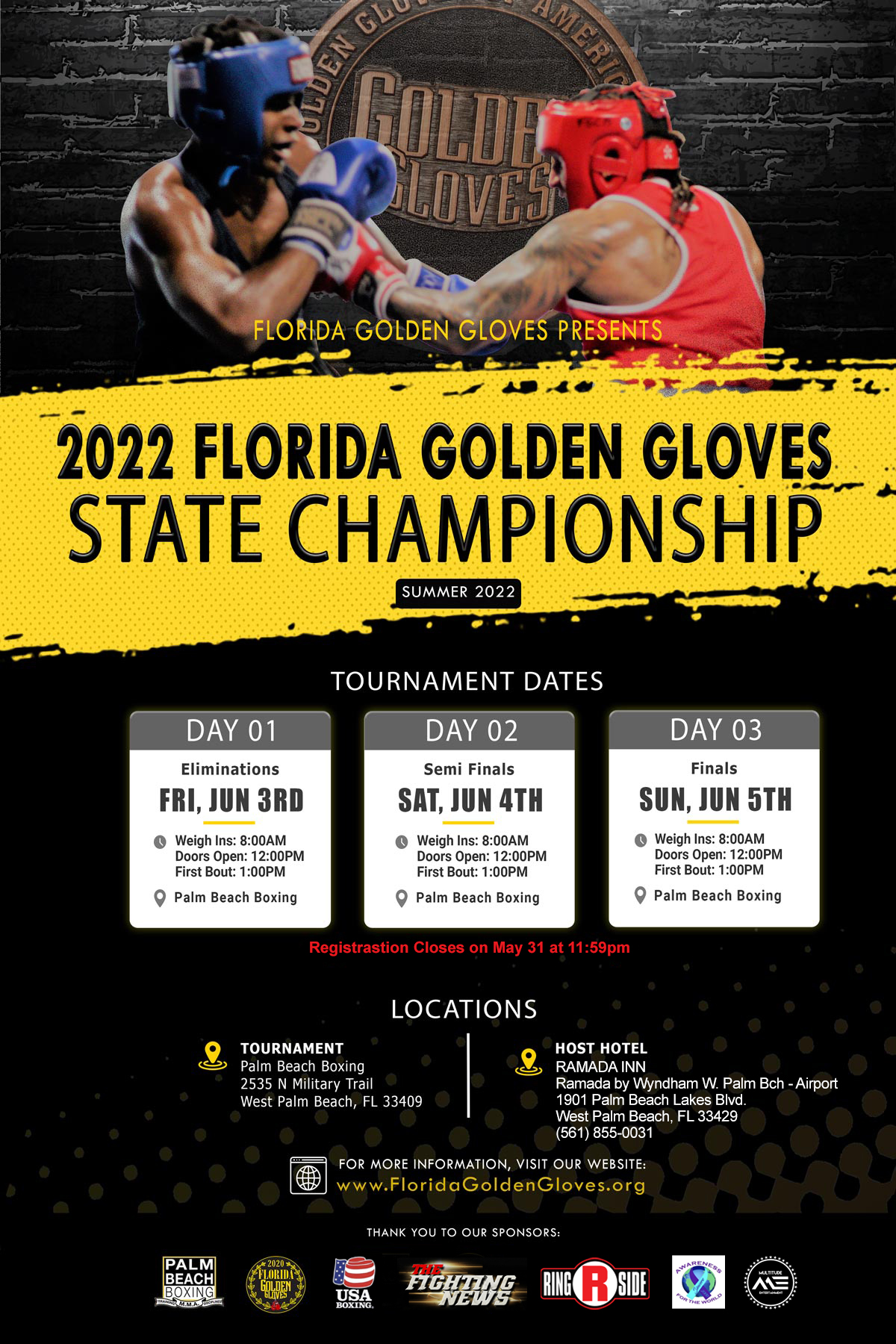 2022 Florida Golden Gloves Tournament